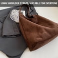 thumbnail image 3 of Gocvo Suede Bags for Women Brown Suede Bag Suede Bag Retro Suede Slouchy Bag Suede Shoulder Bag Slouchy Bags, 3 of 11