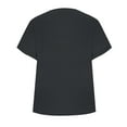 thumbnail image 5 of DPTALR George Women's Summer V-neck Short-Sleeve T-Shirts,14 Colors Available: Comfortable Stylish Casual Tops,Black,Size XL, 5 of 6