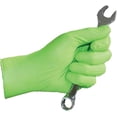 thumbnail image 2 of Eppco Python Grip Green Nitrile Glove, Hi-Vis, 6MIl Thickness, Diamond Texture, Medium, 3 Boxes, 2 of 3