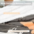 thumbnail image 4 of Catalonia Hooded Blanket Poncho, Wearable Blanket Wrap with Hand Pockets, All Ages, 2.06 lb, Horse, 4 of 7