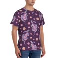 thumbnail image 2 of Bixox Men's Snake And Flower Printed Short Sleeve Skinny Athletic T-Shirt, 2 of 6
