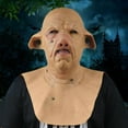 thumbnail image 1 of Fiudx Máscara de Terror, Diseño de Cara Arrugada Espeluznante, Material Ligero y Transpirable, Apariencia Realista, Decoración para Fiestas de Halloween, Cosplay, Ajuste Universal para Adultos, Tamañ, 1 of 7