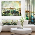 thumbnail image 1 of Venetian Gondolas - Landscape Painting Canvas Print, 1 of 3