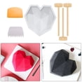 thumbnail image 2 of Moldes para tartas de silicona con forma de corazón BLESIY para hornear decoración de pasteles 6 piezas, 2 of 8
