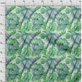 thumbnail image 4 of oneOone Cotton Poplin Light Green Fabric Leaves Dress Material Fabric Print Fabric By The Yard 56 Inch Wide, 4 of 6