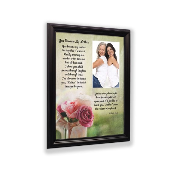 Mother In Law Gifts from Daughter In Law, Mother of the Groom Gifts from Bride, Birthday Gifts for Mother in Law, Gifts for In laws, Future Mother-In-Law Framed Poem, 5002B