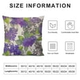 thumbnail image 5 of PIKWEEK  Throw Pillow Cover Violet Watercolor Painting Colorful Wildflowers Floral Leaves Nature Rectangular Throw Pillow Covers for Couch Sofa Home Decor, 5 of 5