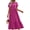 K-Purple, variant on Maxi Dresses for Women Summer Short Sleeve Casual Crewneck Long Dress with Pockets