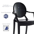 thumbnail image 5 of Modway Casper Fauteuil de Salle à Manger Empilable Moderne en Acrylique, Noir, 5 of 5
