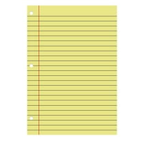 200 Sheets Loose Leaf Paper 8x10.6" Colored Filler Paper College Ruled 3-Hole Punched Lined Paper Notebook Paper for 3-Ring Binders Notepad Writing Note Pads Ideal for Home,Office(Yellow,10.6x8")