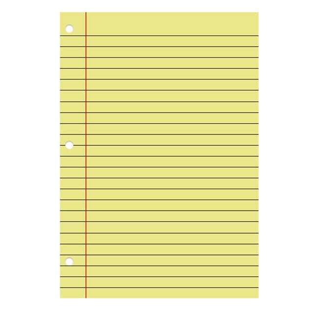 pdqouc 2 Sheets Colored Loose Paper 8" X 11" College Ruled Lined 3 Hole Punched Notebook Filler Paper for Whiteboard or Fridge, Classroom Essentials & Must Have, Home, School, & Office