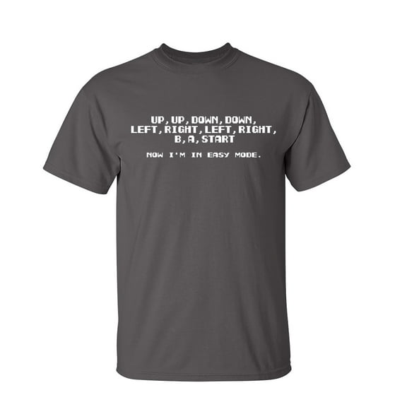 Now I'm In Easy Mode Sarcastic Humor Graphic Novelty Funny Tall T Shirt