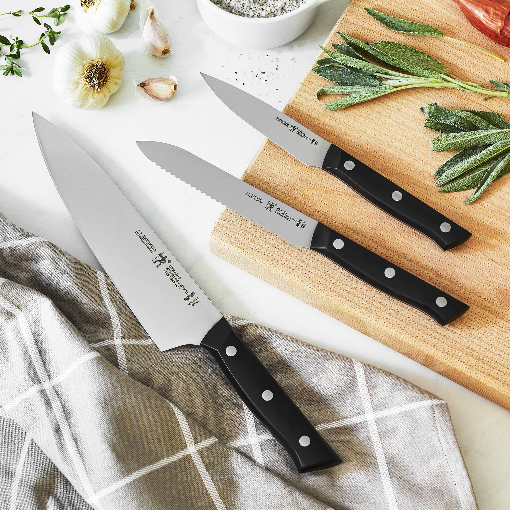 HENCKELS Everedge Solution Razor-Sharp 14-Piece Knife Set, Chef Knife,  Bread Knife, Steak Knife, German Engineered Knife Informed by over 100  Years of