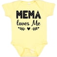 thumbnail image 3 of Inktastic Mema Loves Me Baby Clothes Girls Baby Bodysuit, 3 of 5