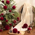 thumbnail image 5 of Yastouay 46 Pcs Christmas Ball Ornaments Set,Mix Size Red Velvet Shatterproof Christmas Ball Hanging Xmas Tree for Christmas Decorations, 5 of 7
