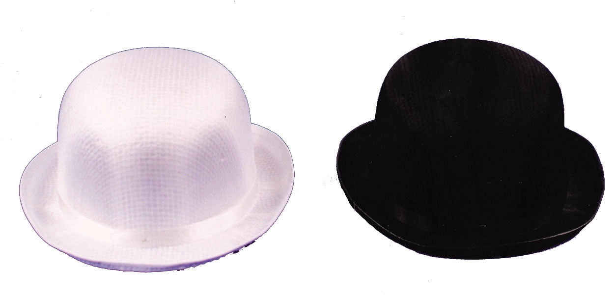 Rasta Imposta GC05BKMD Adult's Black Trans Silk Derby Hat - Medium
