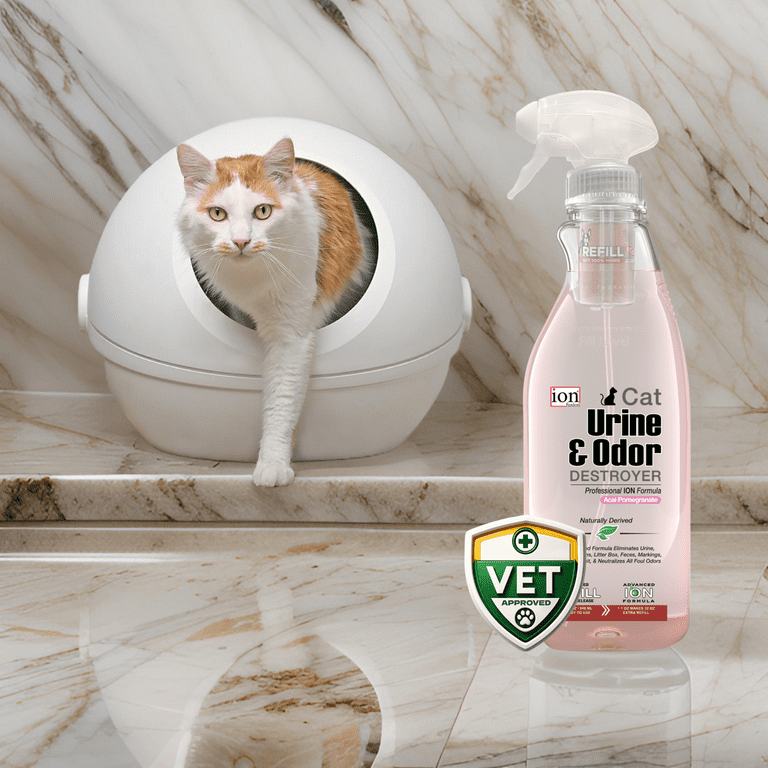 ION Fusion Cat Urine Odor Destroyer 2 Bottles in 1. 32oz
