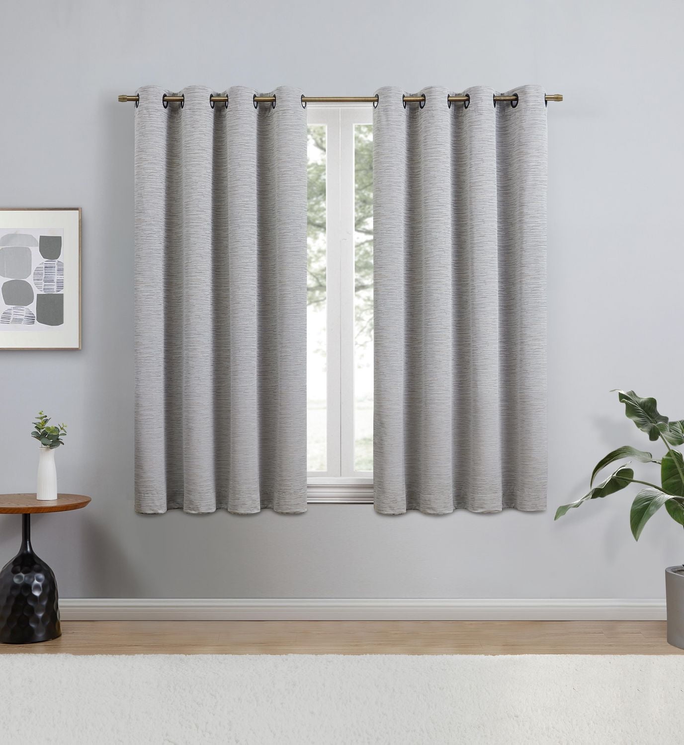 Eclipse Avery 63" Grommet Blackout Window Panel, 1 Panel: 52"x