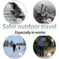 thumbnail image 3 of Bxaolu 2 Pairs Ice Cleats for Shoes and Boots, Anti-Slip Universal 8 Steel Studs Crampon Ice & Snow Grippers for Winter Hiking Climbing Ice Fishing, Black, 3 of 9