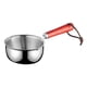 thumbnail image 4 of Mini olla para sopa de acero inoxidable, calentador de leche, olla para cocinar gachas, olla antiadherente para derretir con doble de vertido, 150ml Sunnimix mini cacerola, 4 of 8