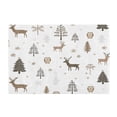 thumbnail image 7 of Yayeee Bath Rug for Bathroom Floor Non Slip Rectangle Fluffy Soft Absorbent Mat, 16"x24", Christmas Forest, 7 of 7