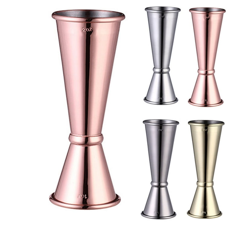 Stainless Steel Double Shaker Measure Cup 30ml/60ml Bar Jigger Liquo  Measuring Tool Kitchen Drink Cups Gadgets 