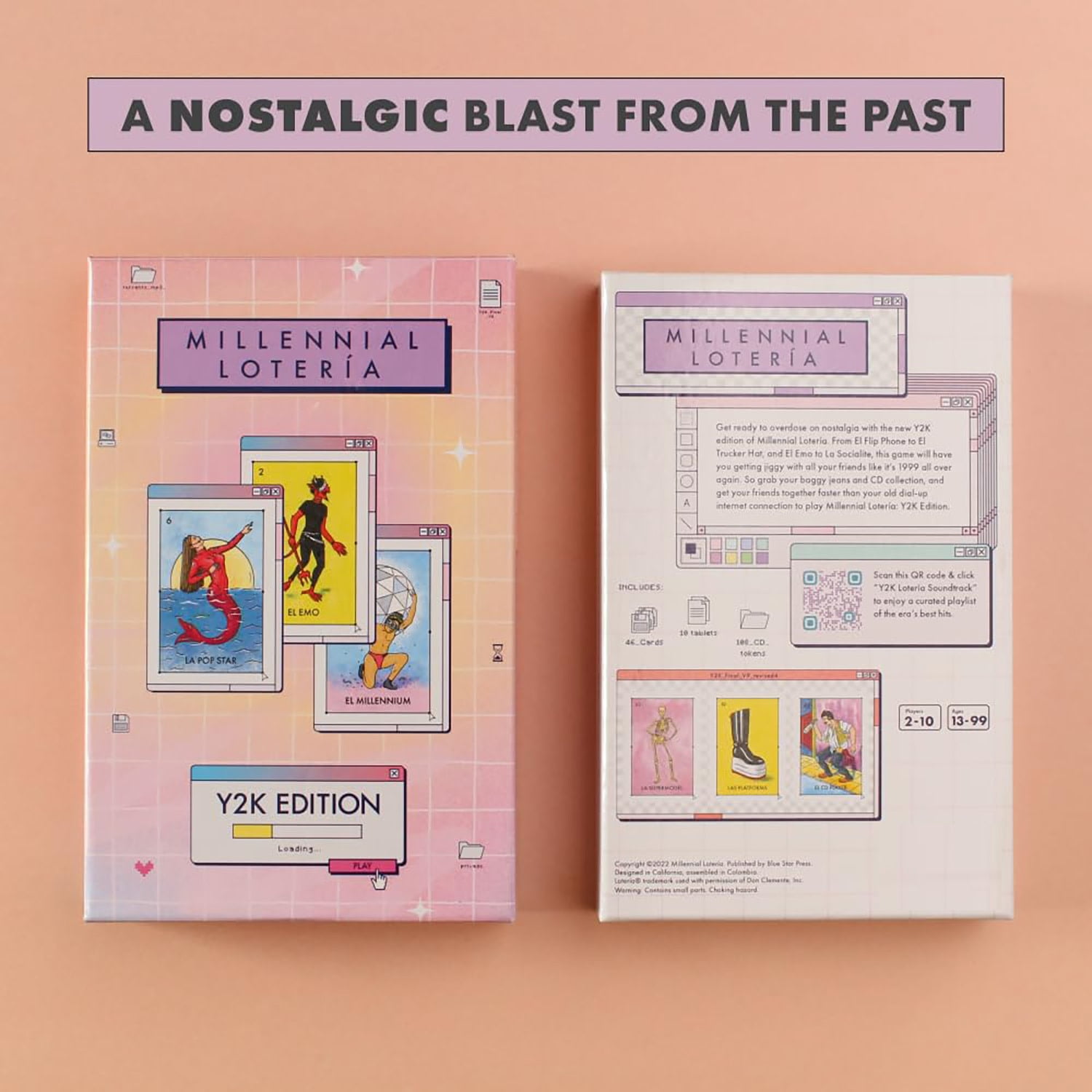Millennial Loteria: Y2K Edition - Parody Mexican Bingo Party Game, Matching Card Game, Nostalgia & Iconic Humor, Family & Adults 13+, 2-10 Players
