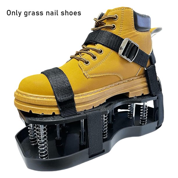 TQEHS Zapatos aireadores de césped para césped, herramienta aireadora de césped, tacos para césped, tacos para jardín, tacos retráctiles para jardín con aireador de resorte, patio N9T8