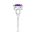 thumbnail image 3 of ANGARA Natural 1.6 Ct. Amethyst Solitaire Ring in Sterling Silver for Women (Ring Size: 10), 3 of 9
