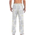 thumbnail image 6 of Men's Pajama Pants with Pockets Sleepwear Lounge Pants Stretch Casual White Clouds Stars, 6 of 6