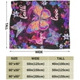 thumbnail image 5 of Butterfly Blanket Colorful Butterfly Fleece Throw Blanket Super Soft Cozy Warm Plush Blanket Gifts for Kids Women 40"X50", 5 of 6