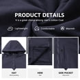 thumbnail image 5 of Iceglad Men's Windbreaker, Cotton Jacket, Zip-Up Jacket, Sports Windbreaker, With Pockets, Durable Style, 5 of 8