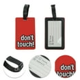 thumbnail image 3 of Unique Bargains 1 Pc Don't Pattern Luggage Tag for Travelling Red, 3 of 5