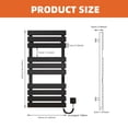 thumbnail image 6 of OihPaw Towel Warmer 43 * 22 inches WiFi Electric Towel Rack,410W Wall Mounted Heated Towel Warmer Rack with Timer and LED Indicator,Black Right Electric Towel Warmer, 6 of 7