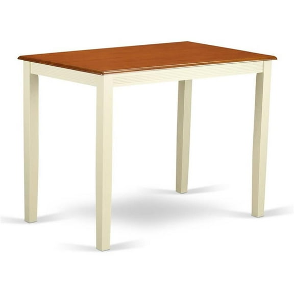 Pemberly Row Wood Counter Height Table in Cream/Cherry