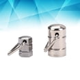 thumbnail image 2 of Banjo Strap Lock Buttons for Guitar Use Silver Metal Ensures Sturdy Secure Locking Position Easy to Mount Small and Large Size, 2 of 8