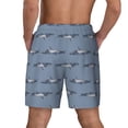 thumbnail image 4 of Uemuo Cute Whale Pattern Mens Swim Trunks Quick Dry Board Shorts with Mesh Lining, Stretch Beach Shorts Quick Dry No-Chafing Board Shorts-Large, 4 of 9