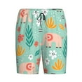 thumbnail image 4 of Fotbe Elephant and Flowers Pajama Shorts for Men, Men's Pajama Bottoms, Sleepwear,Short Pajama Pants-3X-Large, 4 of 9