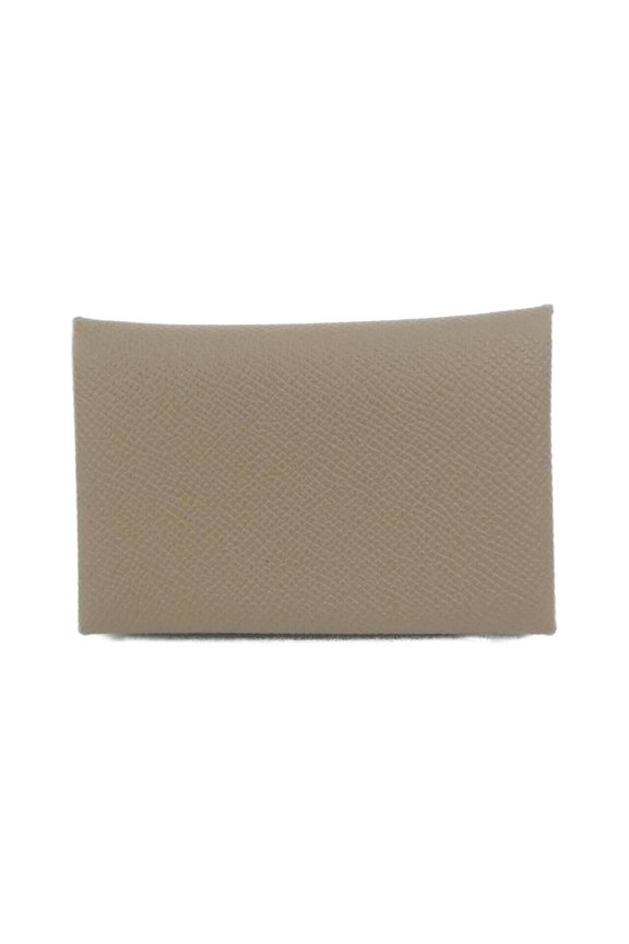 Pre-Owned Hermes Calvi 044164CK Business Card Holder/Card Case