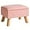 Pink, variant on Storage Ottoman, Footstool, Small Foot Stool with Sturdy Wood Legs Stool, Foot Rest with Padded Seat, for Living Room Bedroom Couch Enterway 15.75''D×11.81" W×11.02" H Green