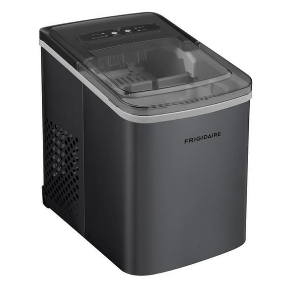 Frigidaire Self-Cleaning Ice Maker, Stainless Steel, Black