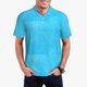 thumbnail image 1 of Fotbe Sky Blue Glitter Camiseta Polo de Golf para Hombre con Estampado – Camisa Deportiva Transpirable con Cuello Abotonado-Small, 1 of 6