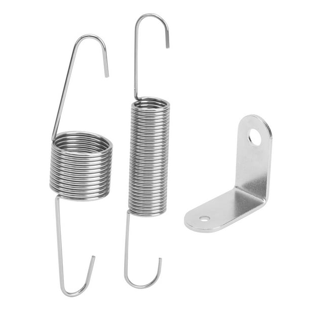 Soporte de resorte de retorno del acelerador con kit de resortes dobles, acero inoxidable, cromado, apto para motores Chevy Jadeshay A