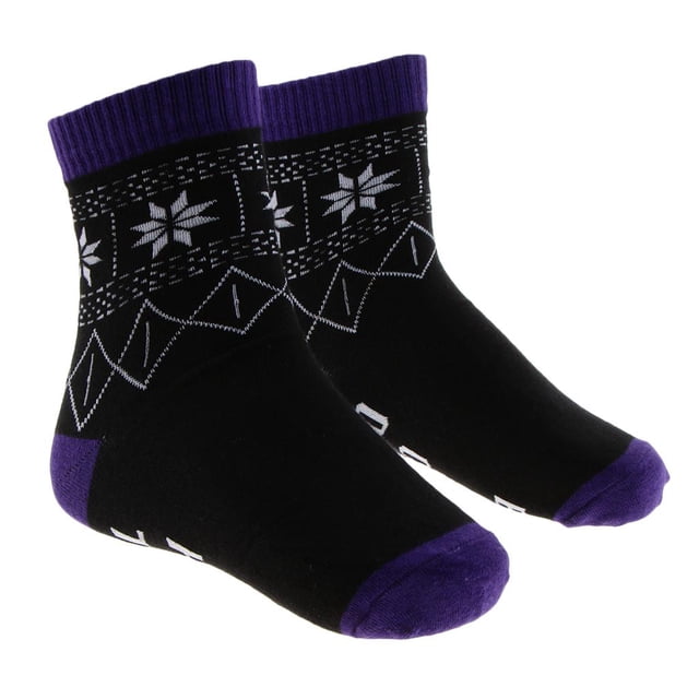 1 par de calcetines creativos estampado de pabras divertidas para hombre, diseñador Púrpura Zulema Calcetines del novio de la boda