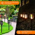 thumbnail image 3 of Garden Torch Light, 4 Pack LED Lights Solar Flames Torch Waterproof IP65 Garden Torch Light Decor Lamp & Solar Light Lamp, 3 of 5