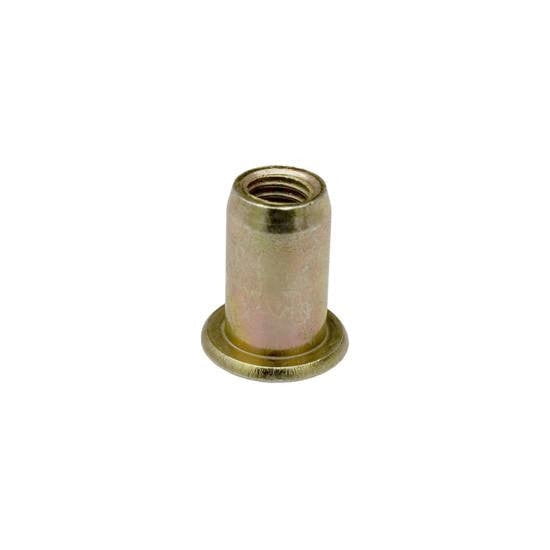 Auveco # 16978 Large Flange Thin Sheet Nutsert 6mm-1.0 Zinc. Qty 25.