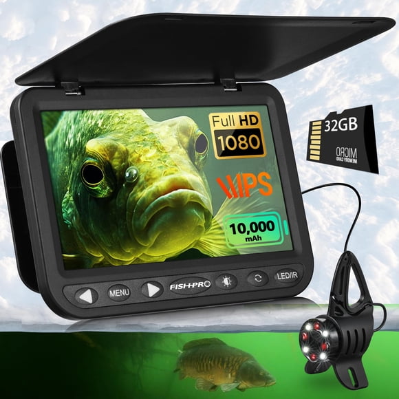 Cámara de pesca submarina FishPro (actualización 2024) HD 1080P