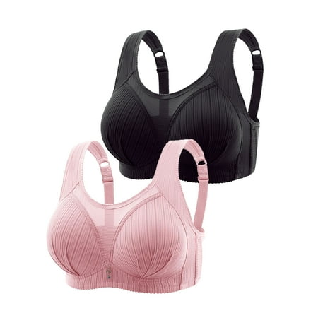 TrendVibe365 Wireless Pushup Bra for Women Multipack Mesh Wireless Push up Bralette Padded Adjustable Strap Bustier Full Coverage Crop Cami Top Comfy Lingerie Purple XL