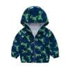 thumbnail image 7 of Hicidod Toddler Jackets Hooded Long Sleeve Zip Up Rain Lightweight Coats Cartoon Dinosaur Print Windproof Windbreaker Outerwear, 7 of 7