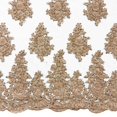 thumbnail image 2 of Spruce Bridal Lace Sequins Beaded Scallop Fabric for Dresses 52’’ BTY (Blush), 2 of 6